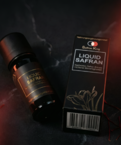 Liquid Safran 10ml Flasche, Nahaufnahme