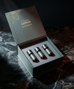 Liquid Safran Premium Box mit drei Flaschen, Slider-Bild
